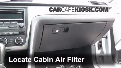 Cabin Filter Replacement: Volkswagen Passat 2012-2016 - 2012 Volkswagen